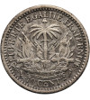 Haiti, Republic. 10 Centimes 1886 A, Paris mint