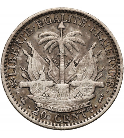 Haiti, Republika. 20 Centimes 1881 A, Paryż