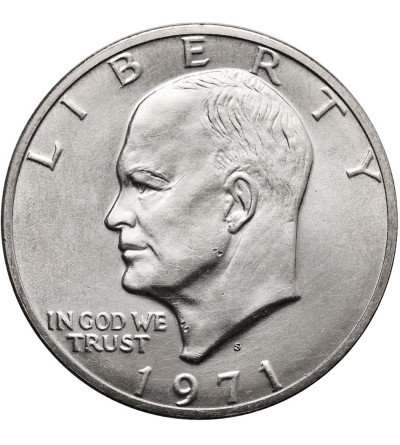 USA. Srebrny Eisenhower Dolar 1971 S, San Francisco