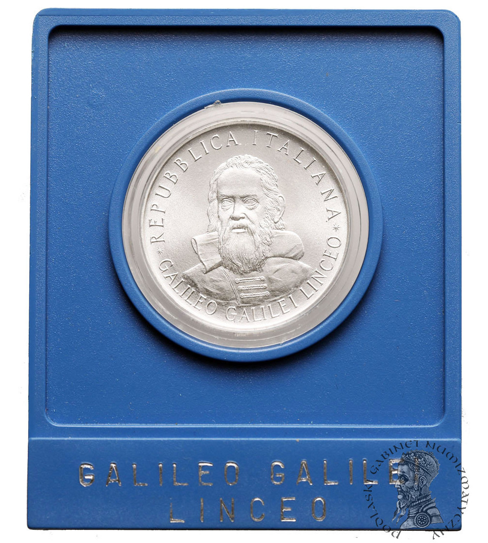 Italy. 500 Lire 1982, Galileo Galilei - 350th Anniversary of his masterpiece