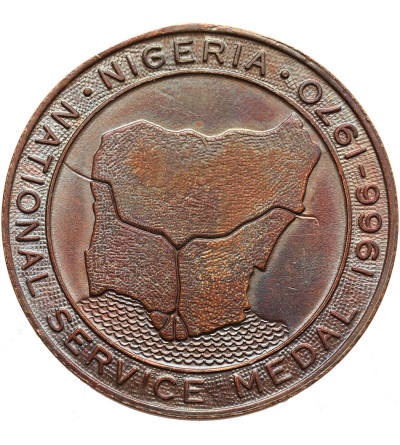 Nigeria, Federal Republic. National Service Medal 1966-1970