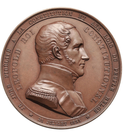 Belgia, Leopold I (1831-1865), Bruksela. Medal 1848 Leopold Wierny Konstytucji