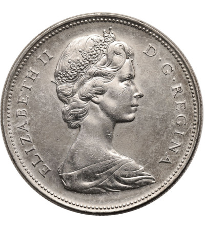 Canada, Elizabeth II . Silver Dollar 1966