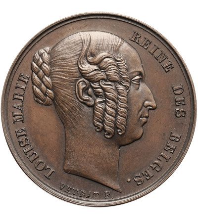 Belgia, Leopold I (1831-1865). Medal 1850, upamiętniający śmierć królowej Ludwiki Marii (Louise-Marie d'Orléans)