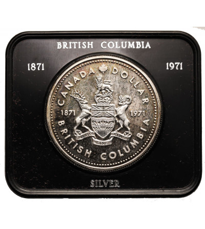 Canada, British Columbia. 1 Dollar 1971, British Columbia Centennial