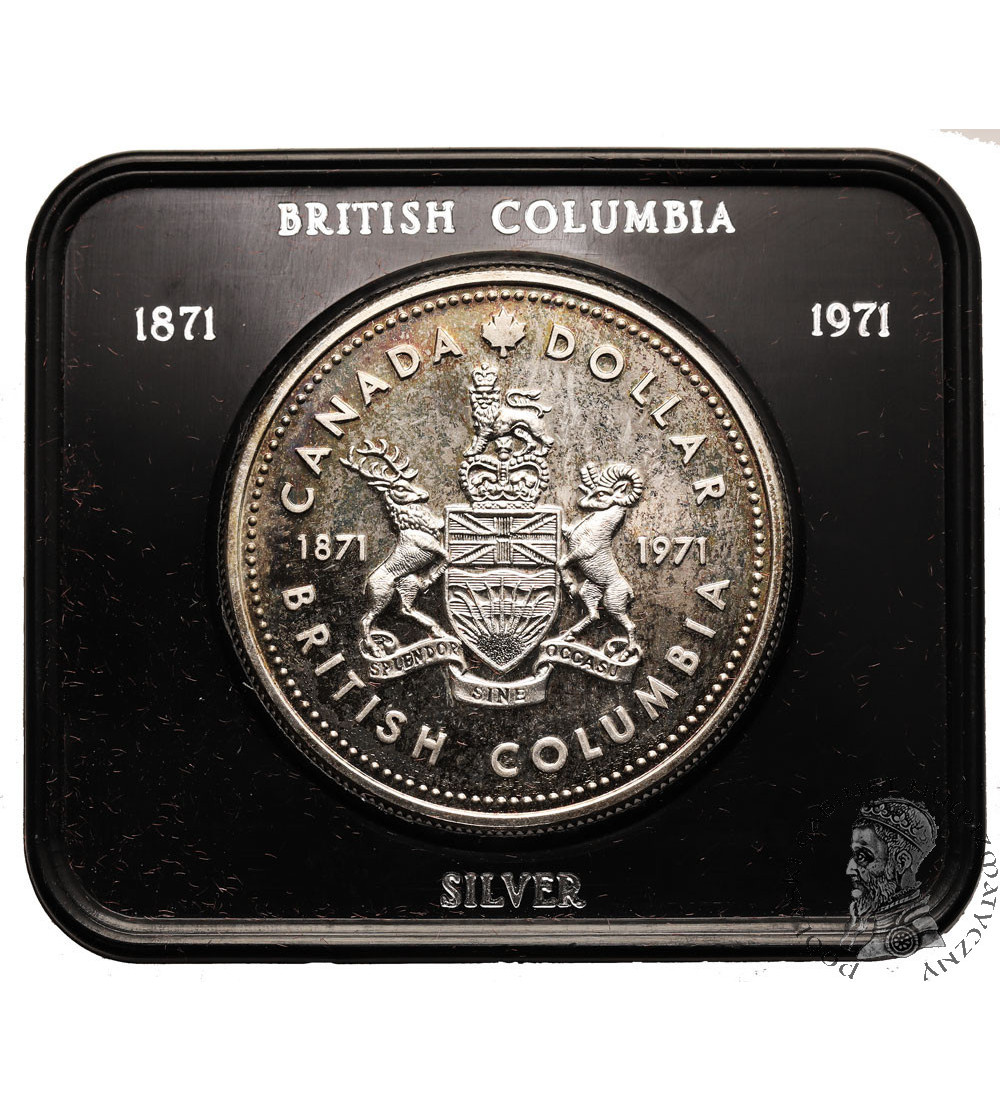Canada, British Columbia. 1 Dollar 1971, British Columbia Centennial