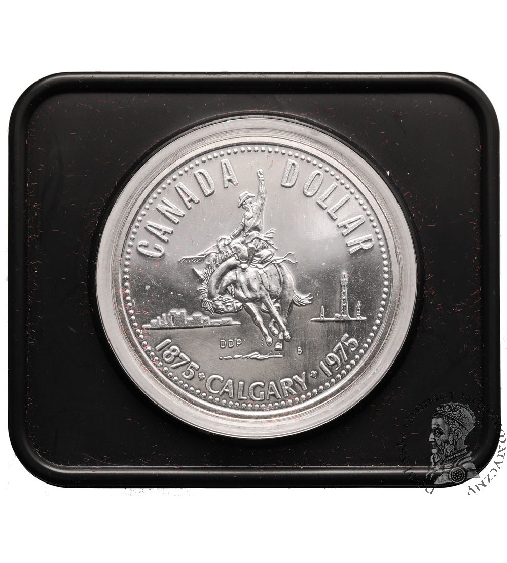 Canada, British Columbia. 1 Dollar 1975, 100th Anniversary of the City of Calgary