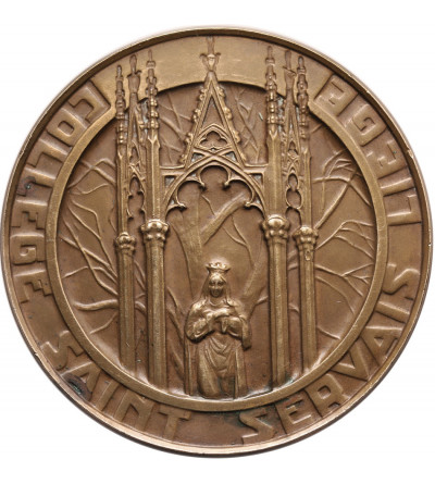 Belgia. Medal 1938, College Saint Servais Liege, aut. Louis Dudont