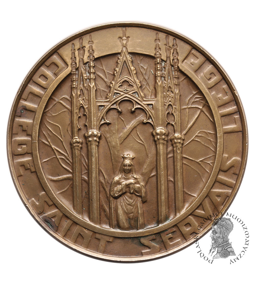 Belgia. Medal 1938, College Saint Servais Liege, aut. Louis Dudont