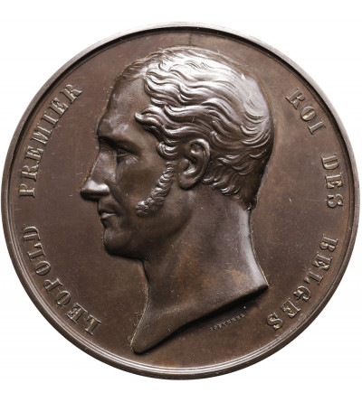 Belgia, Leopold I (1831-1865). Medal 1841, Założenie Królewskiej Akademii Medycznej, aut. Jouvenel
