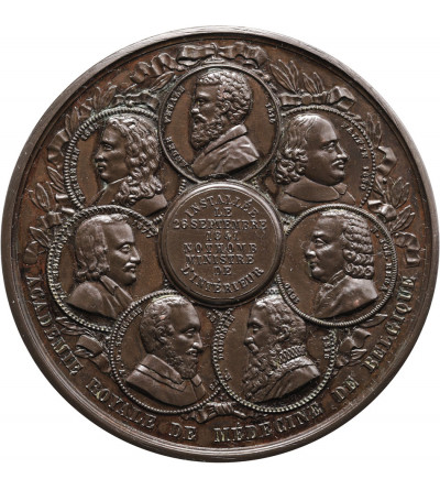 Belgia, Leopold I (1831-1865). Medal 1841, Założenie Królewskiej Akademii Medycznej, aut. Jouvenel