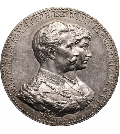 Niemcy, Prusy, Wilhelm II (1888-1918). Medal nagrodowy 1912, Prezent dla pary małżeńskiej - Złota Rocznica Ślubu
