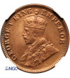 India British, George V. 1/4 Anna 1920 (C), Calcutta - NGC MS 66 RD