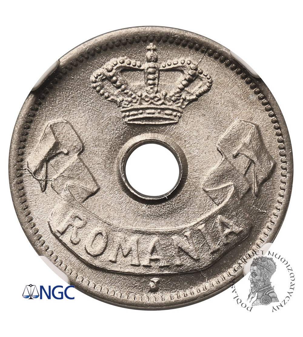 Romania, Carol I 1881-1914. 5 Bani 1906 J, Hamburg mint - NGC MS 66