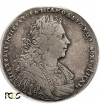 Rosja, Piotr II 1727-1729. Rubel 1728, Moskwa, mennica Kadaszewska - PCGS VF 35