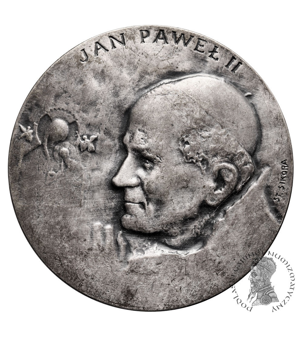 Polska, PRL (1952-1989), Mława. Medal 1982, Jan Paweł II, Quo Vadis Domine
