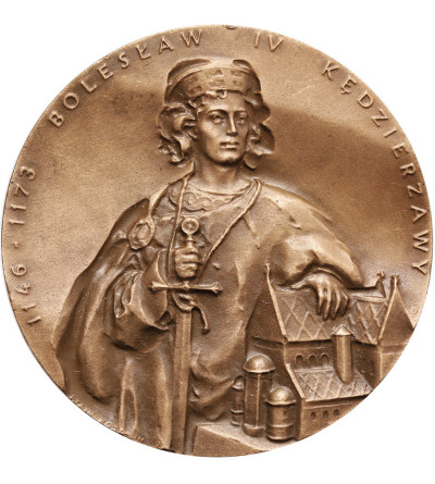 Poland, PRL (1952-1989). Small medal 1989 (40 mm) Bolesław IV Kędzierzawy, Koszalin Series