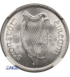 Irlandia, wolny stan. 1 Szyling (Shilling) 1928, byk - NGC MS 65, Top Pop!!