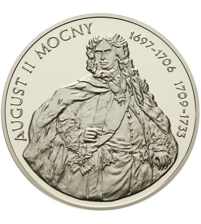 Polska.10 złotych 2005, August II Mocny - półpostać, GCN ECC PR 70