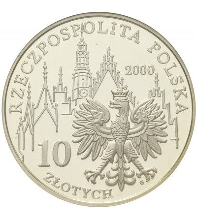 Polska. 10 złotych 2000, 1000 lat Wrocławia - GCN ECC PR 70