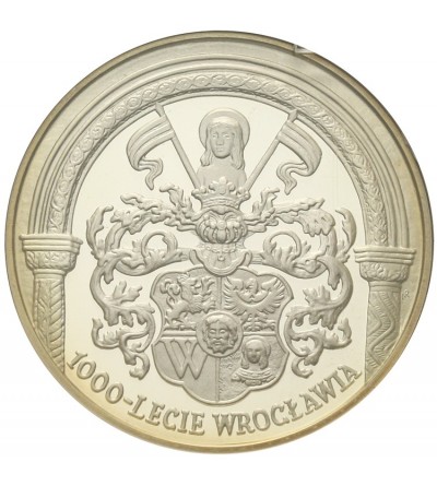 Polska. 10 złotych 2000, 1000 lat Wrocławia - GCN ECC PR 70