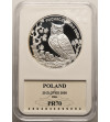 Poland. 20 Zlotych 2005, Eurasian eagle-owl - Proof GCN ECC PR 70
