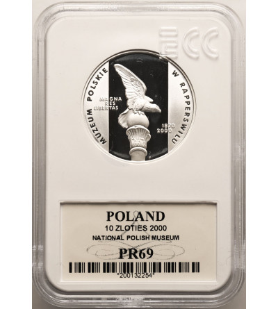 Polska.10 złotych 2000, Muzeum Polskie w Rapperswilu - GCN ECC PR 69
