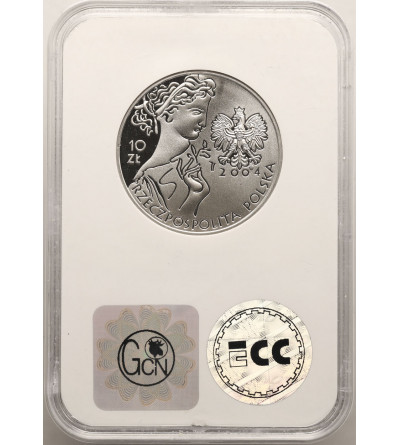 Polska. 10 złotych 2004, Ateny 2004 Letnie Igrzyska - GCN ECC PR 69