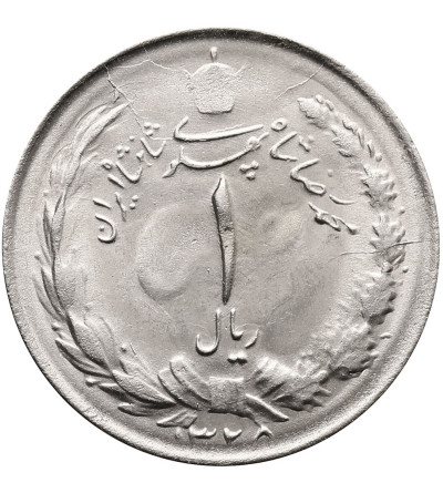 Iran, Muhammad Reza Pahlavi Shah SH 1320-1358 / 1941-1979 AD. 1 Rial, SH 1328 / 1949 AD