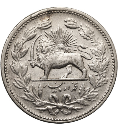 Iran. Muzaffar al-Din Shah, 1896-1907 AD. 5000 Dinars (5 Kran) AH 1320 / 1902 AD