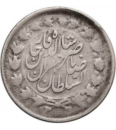 Iran. Nasir al-Din Shah, AH 1264-1313 / 1848-1896 AD. 2000 Dinars (2 Kran), AH 1311 / 1893 AD