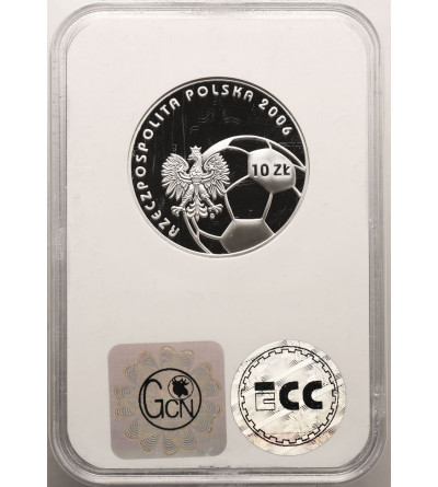 Poland. 10 Zlotych 2006, World Cup - Germany 2006 - Proof GCN ECC PR 69