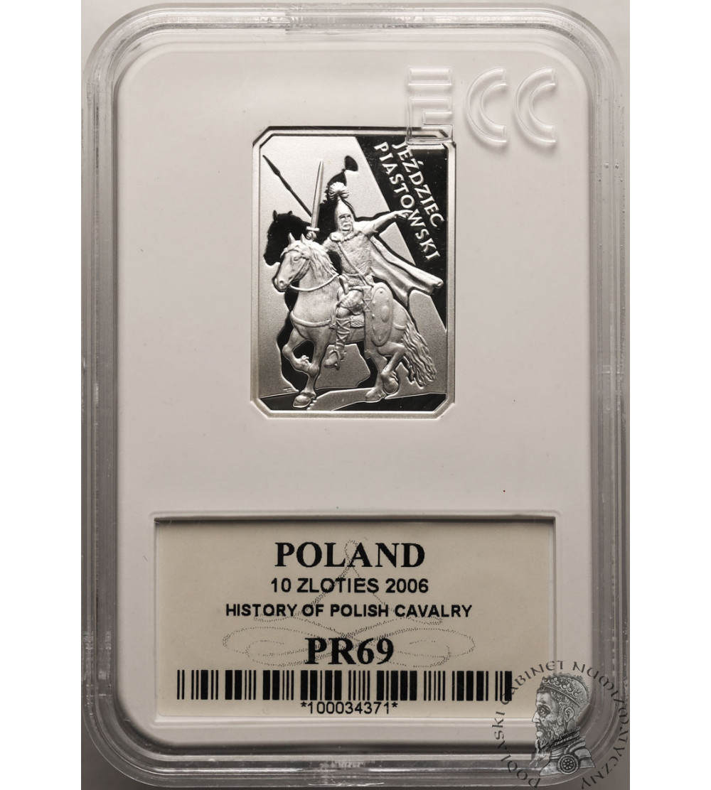 Polska. 10 złotych 2006, Jeździec Piastowski - GCN ECC PR 69