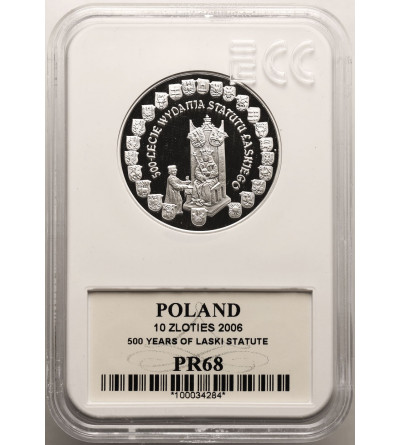Polska. 10 złotych 2006, 500-lecie wydania Statutu Łaskiego -  GCN ECC PR 68