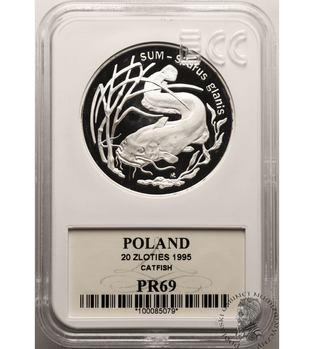 Polska. 20 złotych 1995, Sum (Silurus glanis) - GCN ECC PR 69