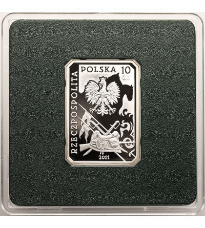 Poland. 10 Zlotych 2011,Uhlan of the Second Republic of Poland, History of the Polish Cavalry - Proof