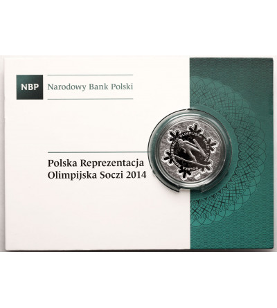 Poland. 10 Zlotych 2014, Polish Olympic Team Sochi 2014 - Proof
