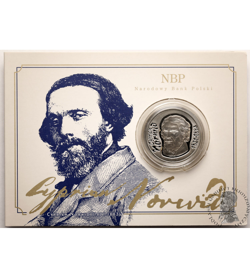 Poland. 10 zloty 2013, Cyprian Norwid 1821-1883 - Proof