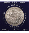 New Zealand. 1 Dollar 1970, Mount Cook