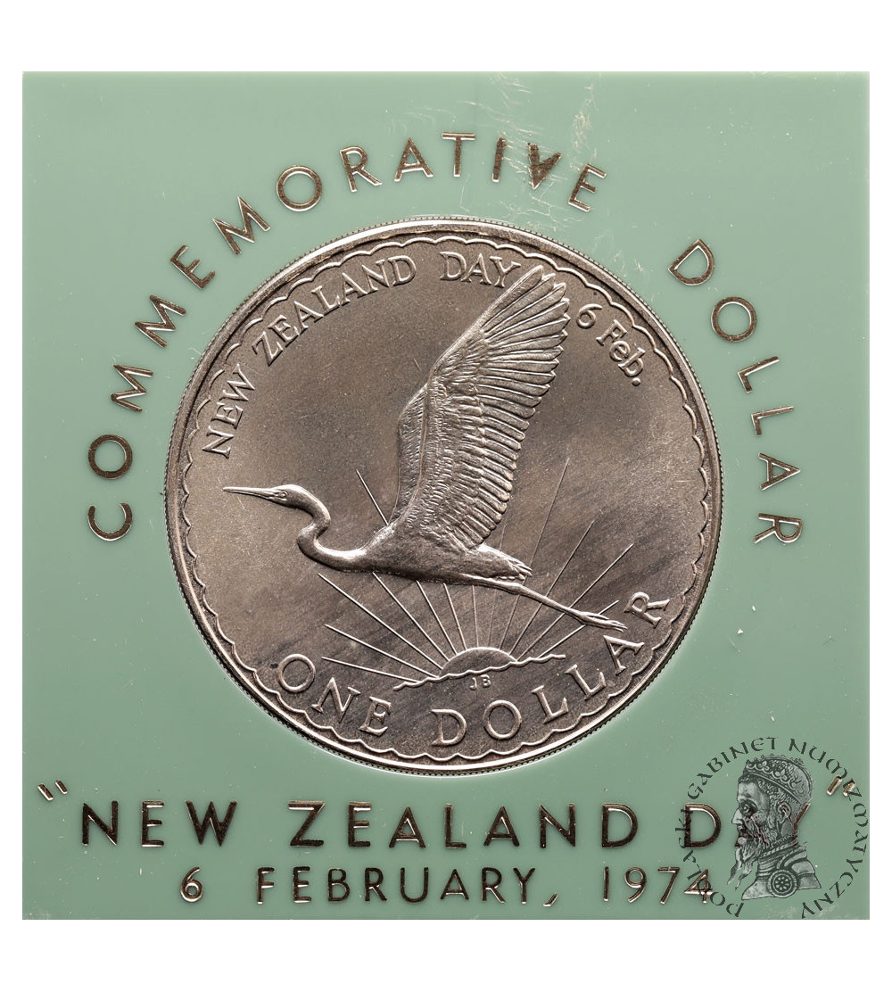 Nowa Zelandia. 1 dolar 1974, Dzień Nowej Zelandii
