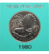 Nowa Zelandia. 1 dolar 1980, Fantail Bird (Wachlarzówka), Seria: Seria ptaków rodzimych