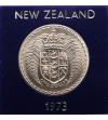 New Zealand. 1 Dollar 1973, Introduction of decimal currency, Series: Shield of Arms