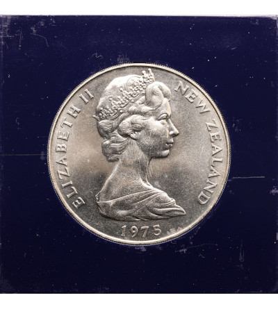 Nowa Zelandia. 1 dolar 1975, Wprowadzenie waluty dziesiętnej, Seria: Tarcza Herbowa