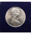 New Zealand. 1 Dollar 1975, Introduction of decimal currency, Series: Shield of Arms