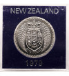 New Zealand. 1 Dollar 1979, Introduction of decimal currency, Series: Shield of Arms