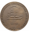 Poland, PRL, Gdynia. Medal 1970, 50th Anniversary of Maritime Education, 40th anniversary of the "Dar Pomorza"
