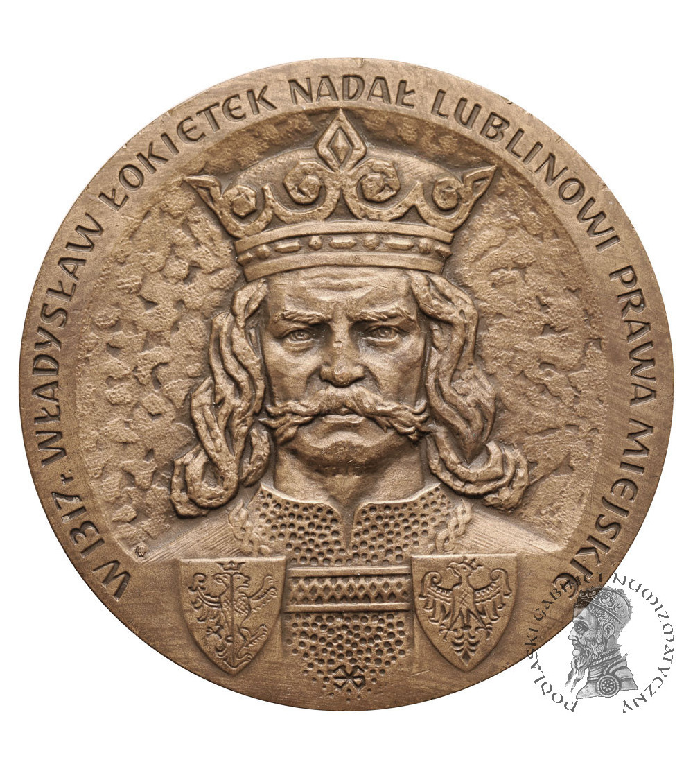 Polska, PRL (1952–1989). Medal 1978, Nadanie Praw Miejskich Lublinowi, Władysław Łokietek
