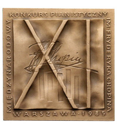 Poland, PRL (1952-1989). Medal 1985, XI International Fryderyk Chopin Piano Competition