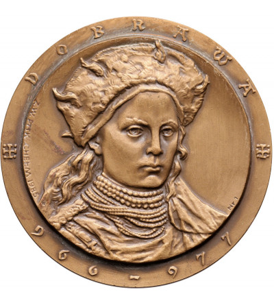 Poland, PRL (1952-1989), Chelm. Medal 1985, Mieszko I 960 - 992 / Dobrawa