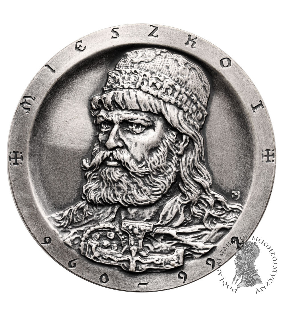 Polska, PRL (1952–1989), Chełm. Medal 1985, Mieszko I 960 - 992 / Dobrawa